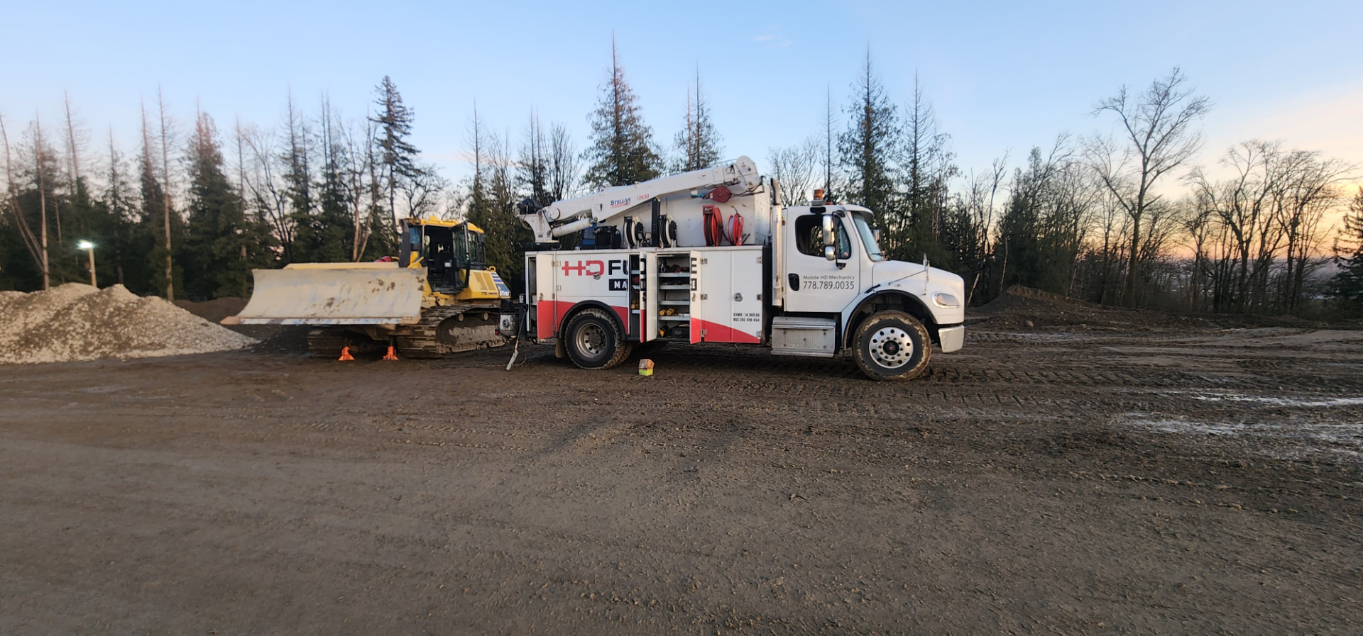 Komatsu dozer field service