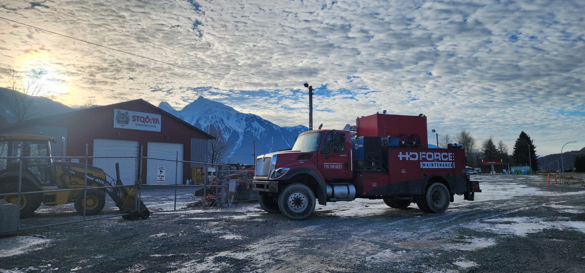 HD Force mobile service truck on site