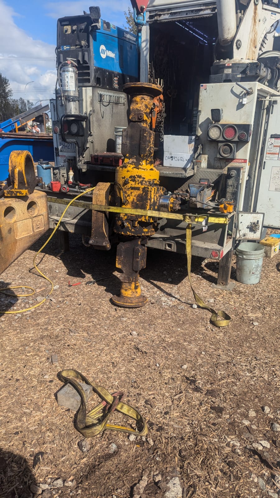 Wheel loader rear axle reseal
